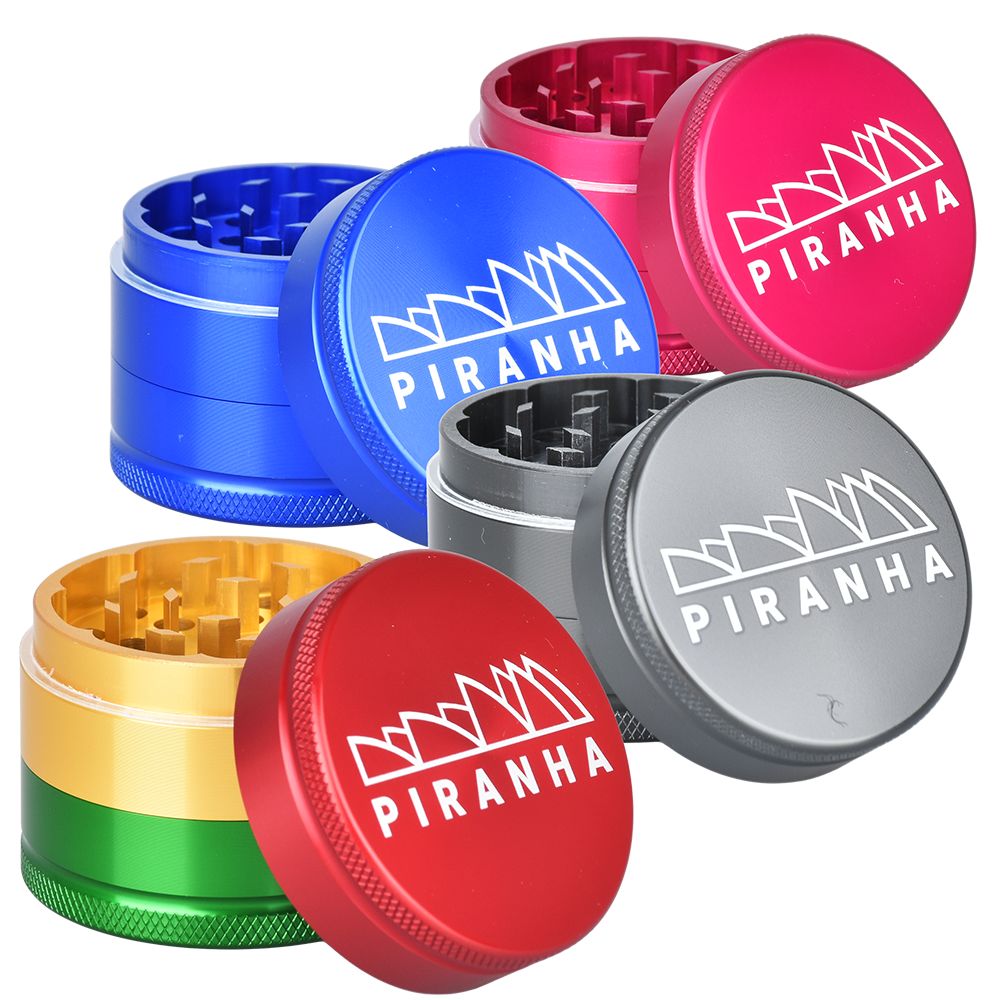 Piranha Grind-and-Store Aluminum Grinder | 3pc | 2"