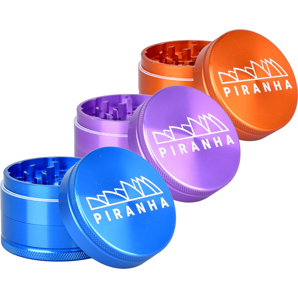 Piranha Grind-and-Store Aluminum Grinder | 3pc | 2.2"