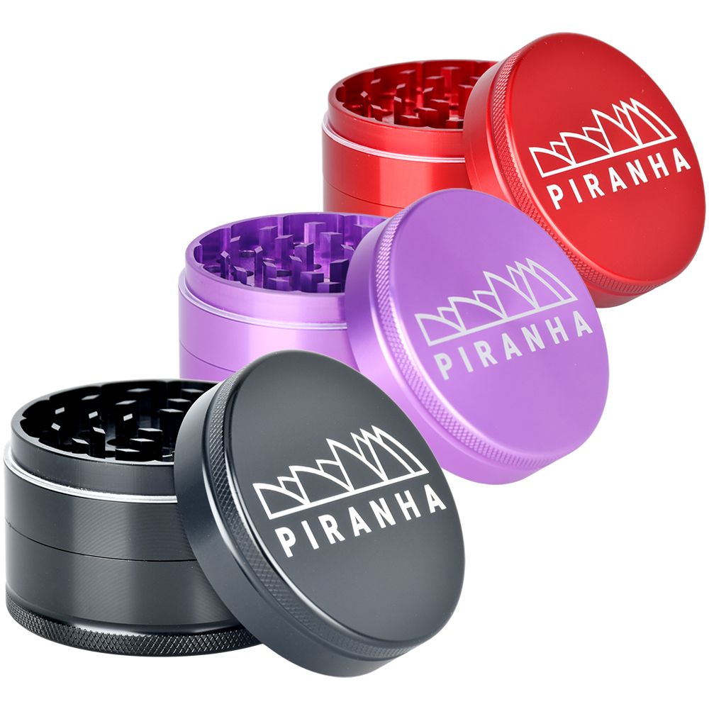 Piranha Grind-and-Store Aluminum Grinder | 3pc | 2.5"
