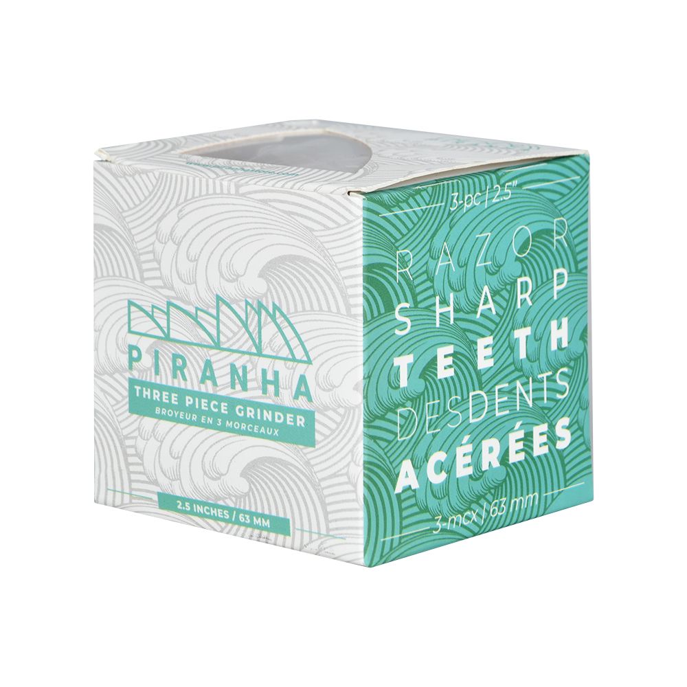 Piranha Grind-and-Store Aluminum Grinder | 3pc | 2.5"