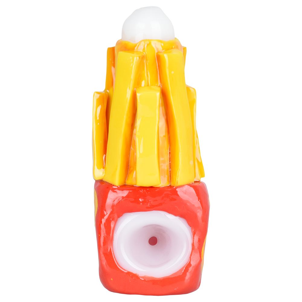 The High Culture Let's Get Fried Enamel on Glass Hand Pipe - 5.25"