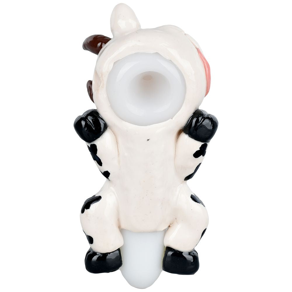 The High Culture Comfy Cow Enamel on Glass Hand Pipe - 5.25"