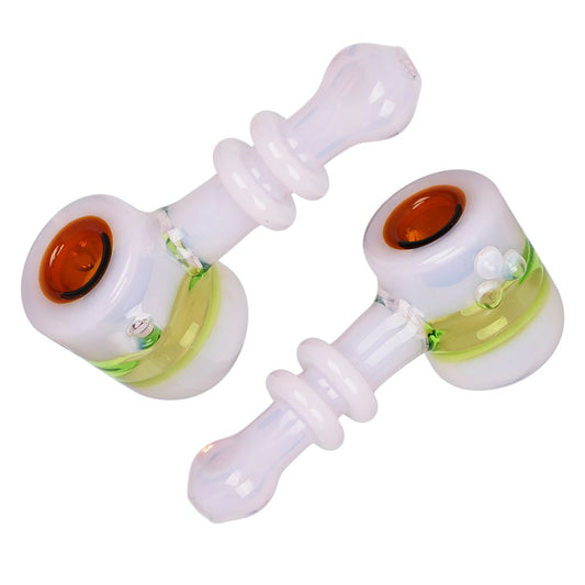 The High Culture Slime Window Hammer Glass Hand Pipe - 4.5"
