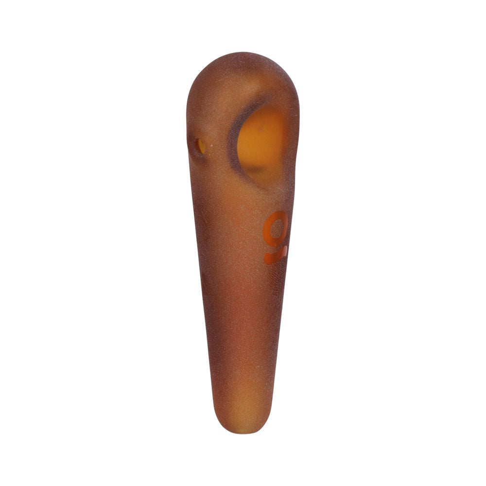 ONGROK Teardrop Sandblasted Glass Spoon Pipe | 4"