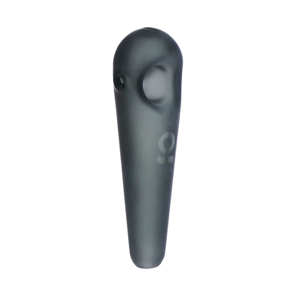 ONGROK Teardrop Sandblasted Glass Spoon Pipe | 4"
