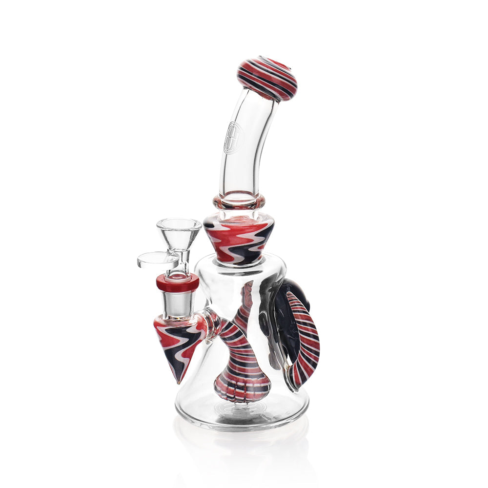 High Society Tulu Premium Wig Wag Concentrate Rig (Red & Black)