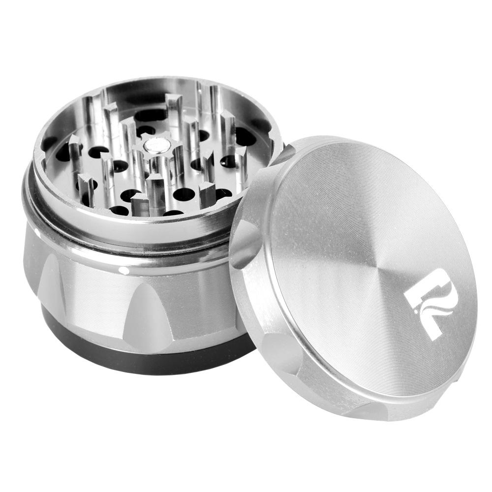Pulsar 4pc Carver Herb Grinder | 2 Inch | Silver