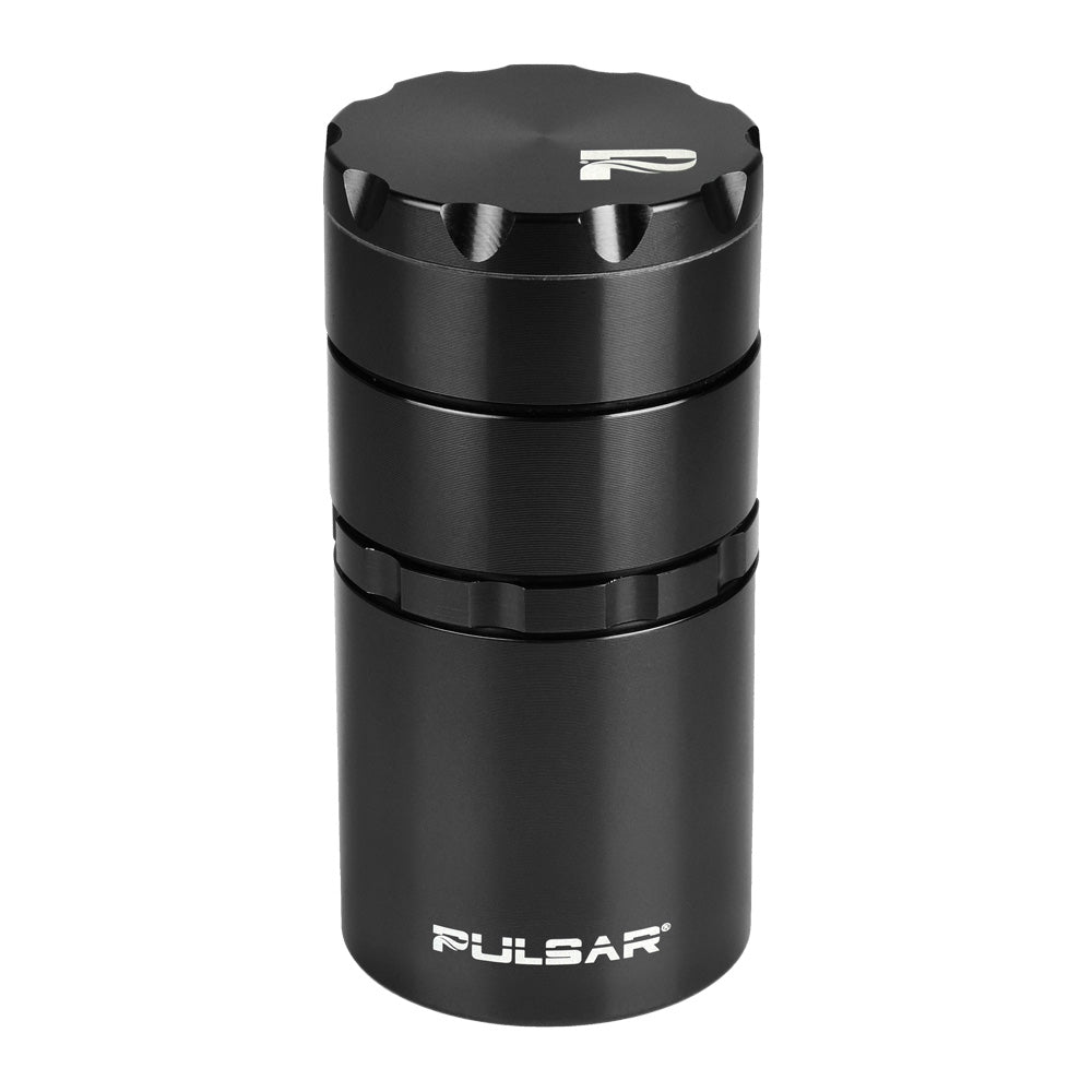 Pulsar Metal Storage Herb Grinder | Black Color