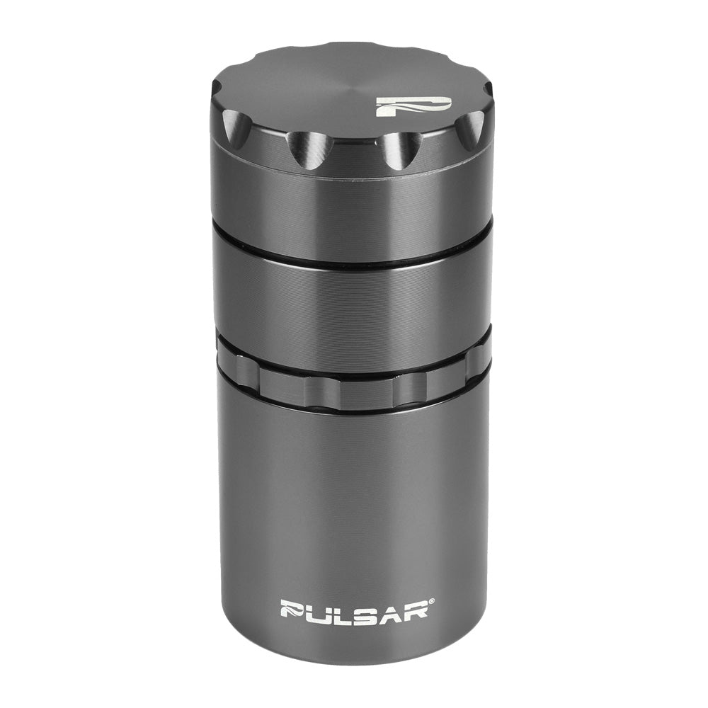 Pulsar Metal Storage Herb Grinder | Gunmetal