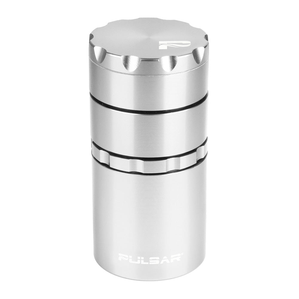 Pulsar Metal Storage Herb Grinder | Silver