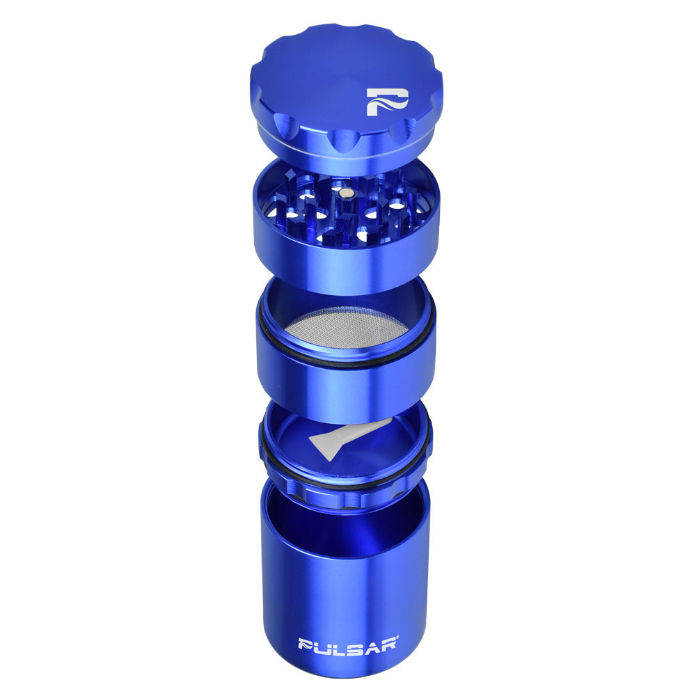 Pulsar Metal Storage Herb Grinder | Blue