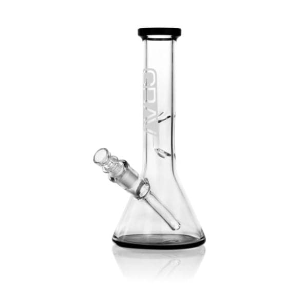 Grav Small Beaker Base Water Pipe - Black