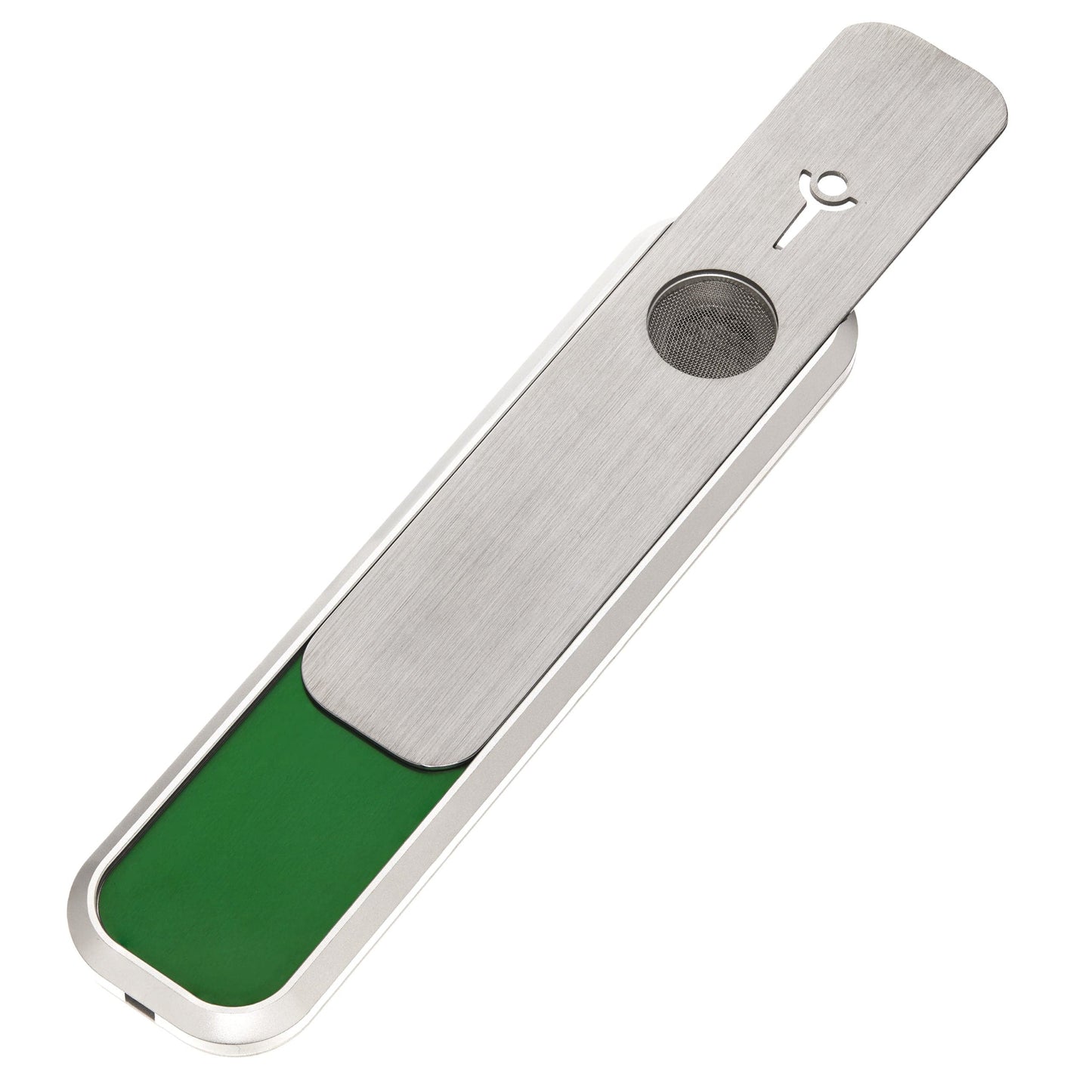 Genius Smoking Dry Herb Smoking Pipe Liberation - Silver Patented air cooling system