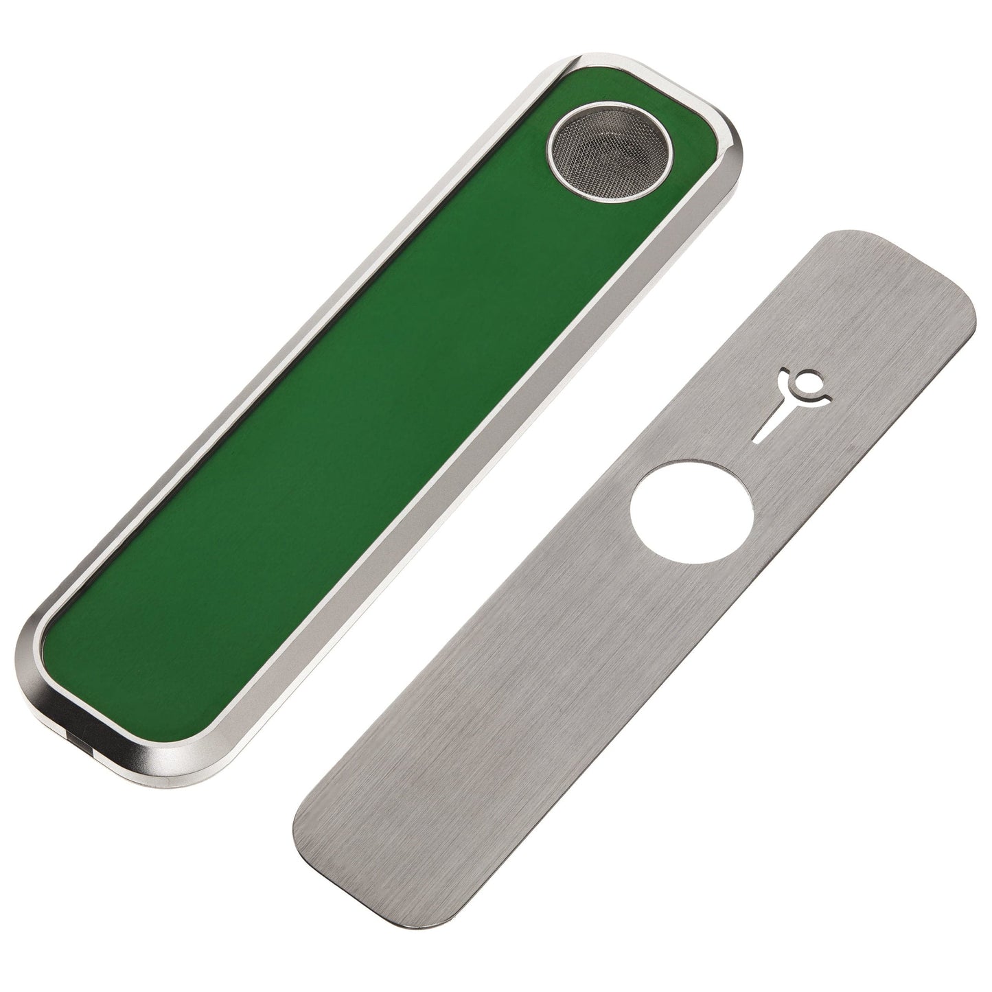 Genius Smoking Dry Herb Smoking Pipe Liberation - Silver Patented air cooling system