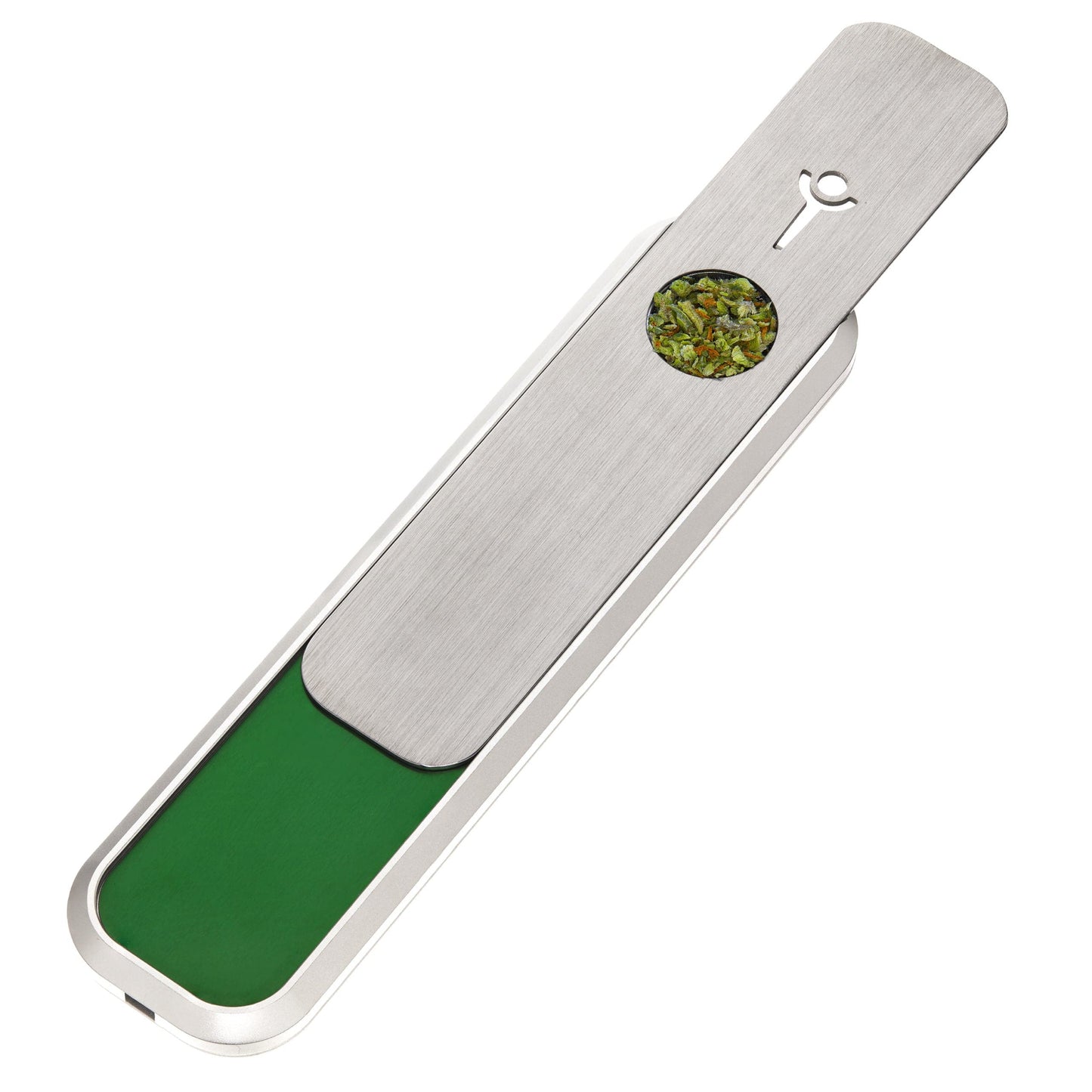 Genius Smoking Dry Herb Smoking Pipe Liberation - Silver Patented air cooling system