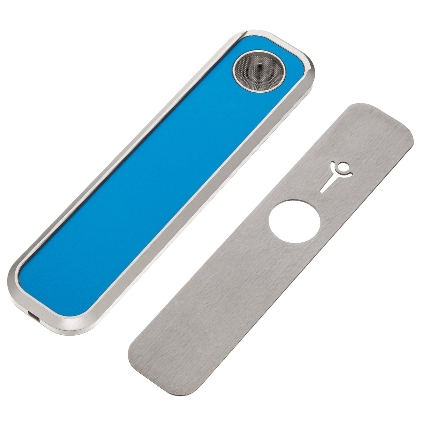 Genius Smoking Dry Herb Smoking Pipe Ocean Harvest - Silver Patented air cooling system