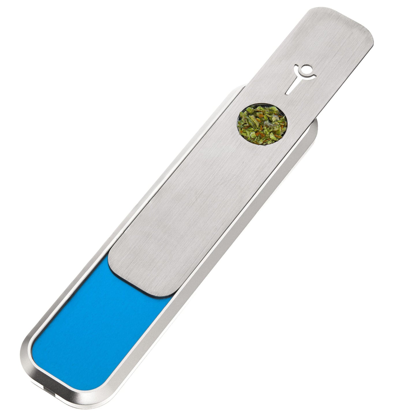 Genius Smoking Dry Herb Smoking Pipe Ocean Harvest - Silver Patented air cooling system