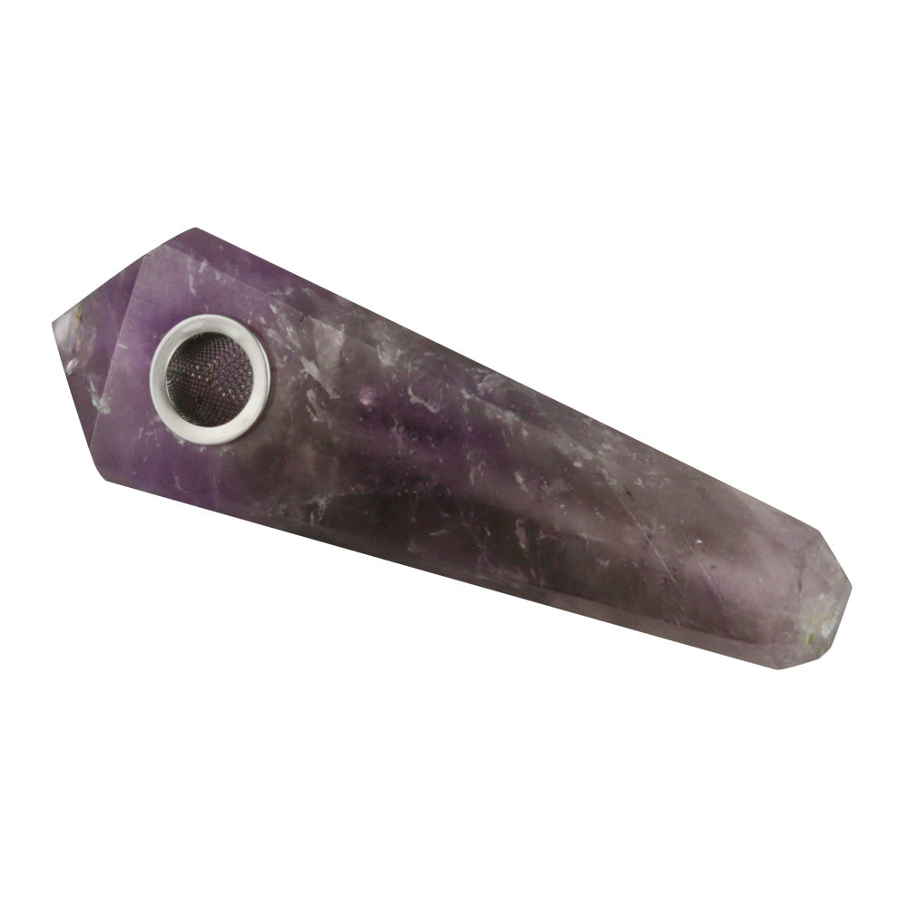Gemstone Hand Pipe - Amethyst