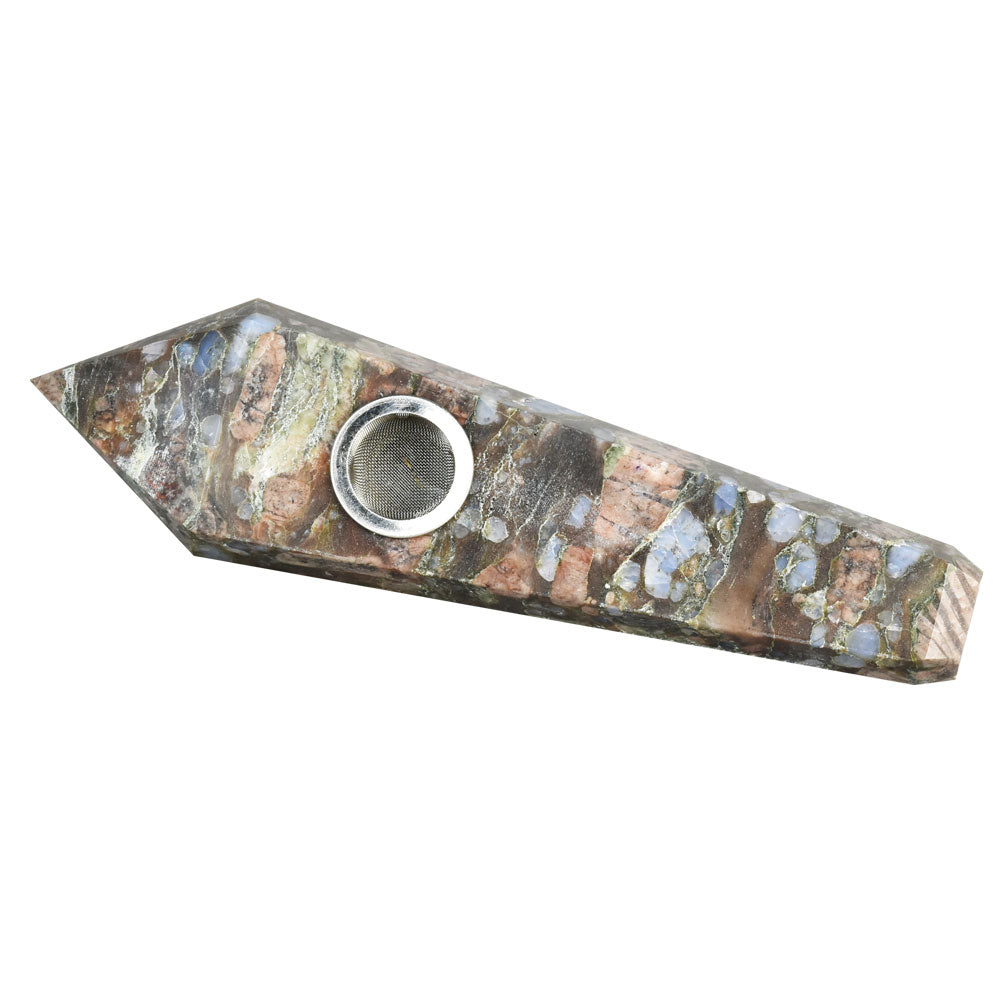 The High Culture Gemstone Dry Herb Smoking Hand Pipe