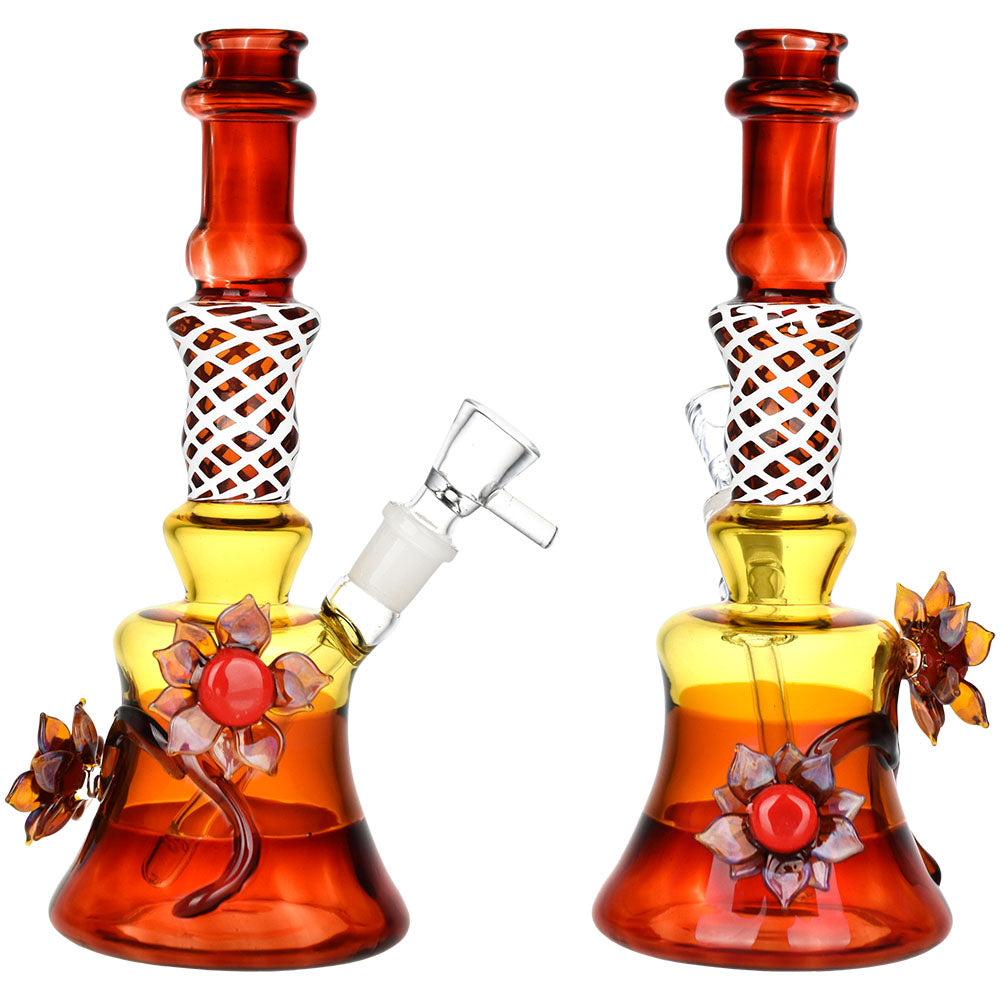 The High Culture Autumn Flower Water Pipe | 8.5" | 14mm F