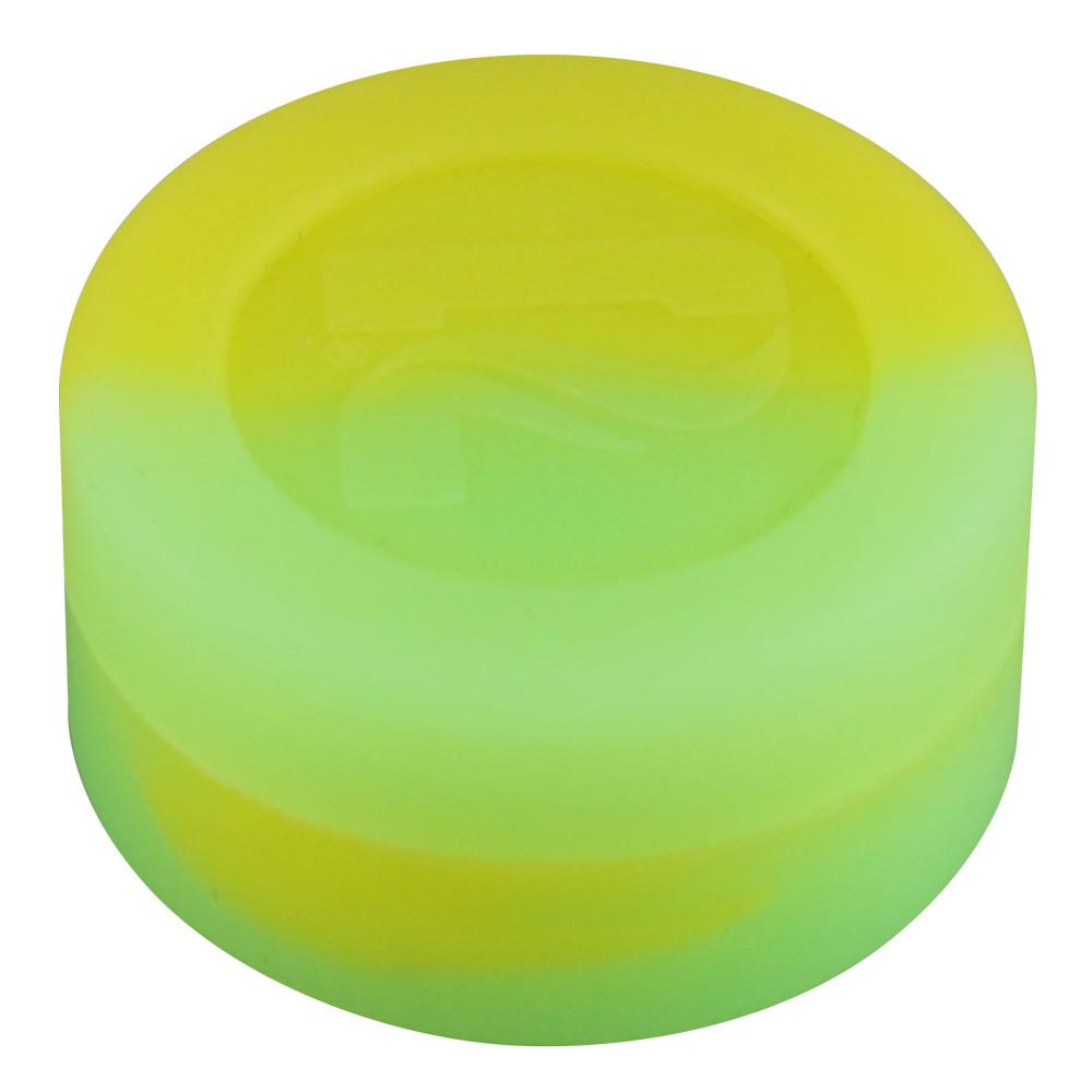 Pulsar 38mm Silicone Cylinder Containers | Green Yellow Glow