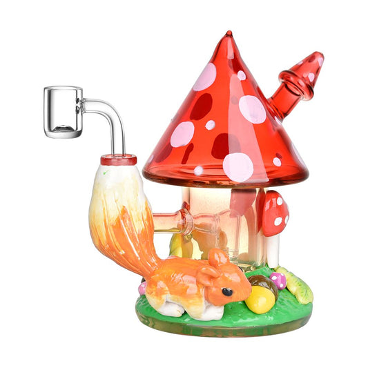 The High Culture Shroom Forest Fantasy Glass Dab Rig - 6.8" / 14mm F