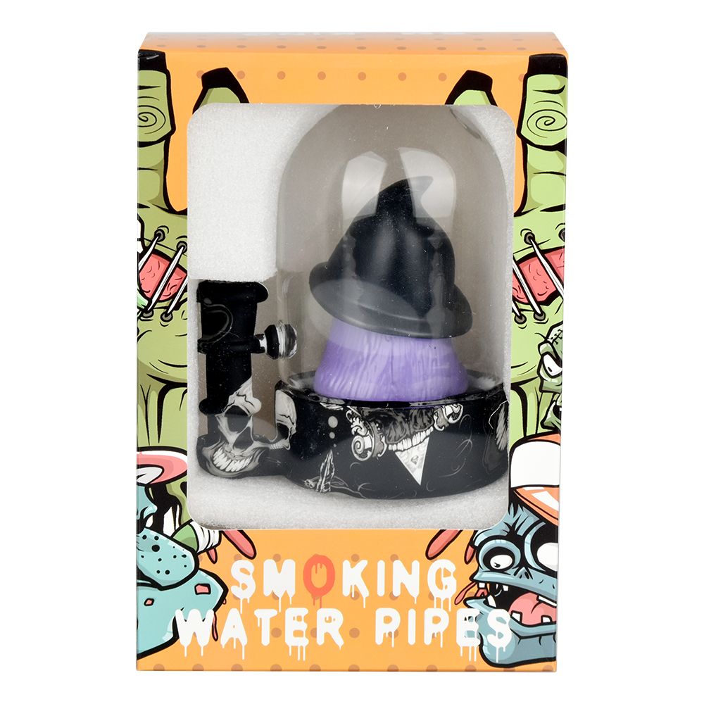 The High Culture Spooky Witch Bell Jar Water Pipe - 5.5" / 14mm F