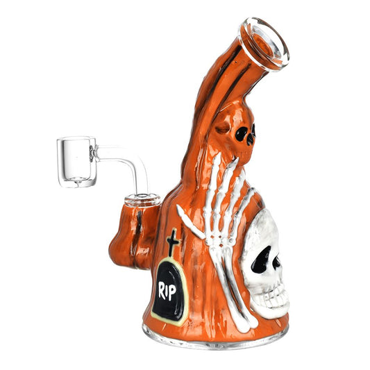 The High Culture Haunted Gourd Enamel on Glass Dab Rig - 7" / 14mm F