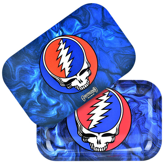 Grateful Dead x Pulsar Rolling Tray Kit | 11"x7" | Steal Your Face Swirls