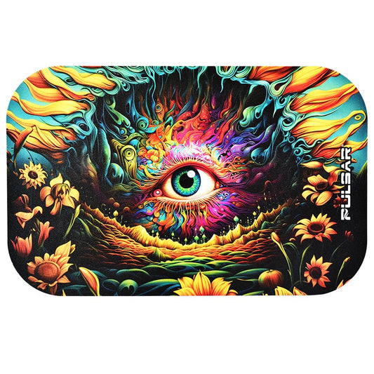 Pulsar Magnetic Rolling Tray Lid - Sunflower Of The Mind / 11"x7"