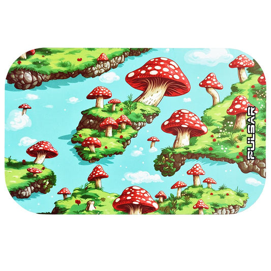 Pulsar Magnetic Rolling Tray Lid - Floating Mushrooms / 11"x7"