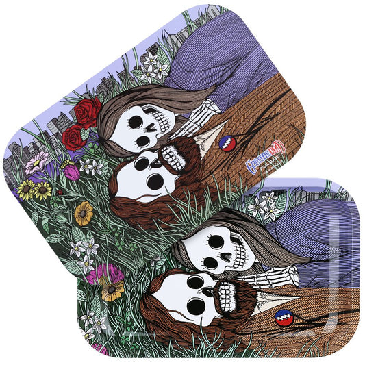 Grateful Dead x Pulsar Rolling Tray & Lid Kit - Flower Couple / 11" x 7"