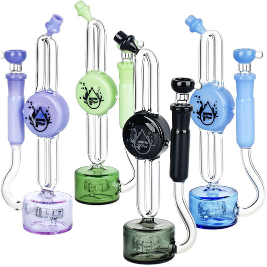 Pulsar Thin Line Glass Water Pipe - 8.5" / 14mm F / Colors Vary