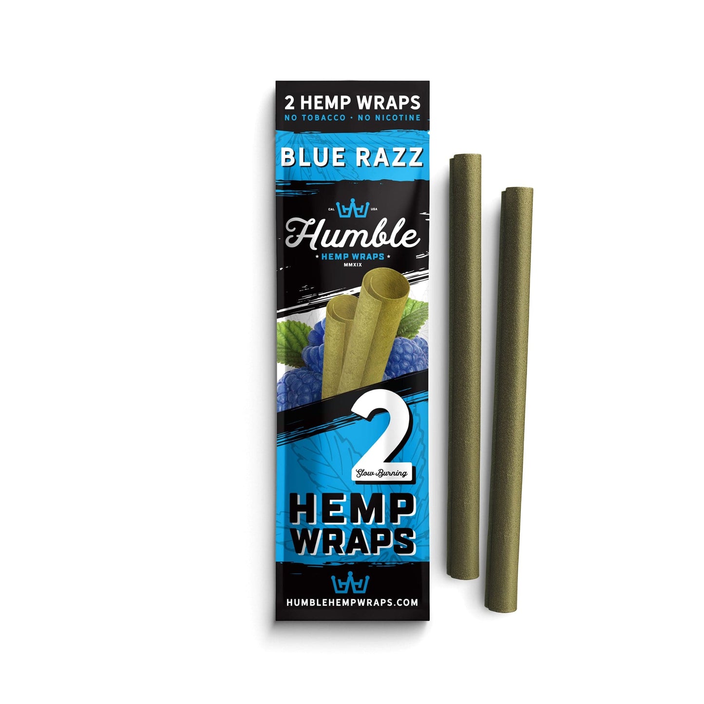 Humble Hemp Wraps - Blue Razz - 25 Pack