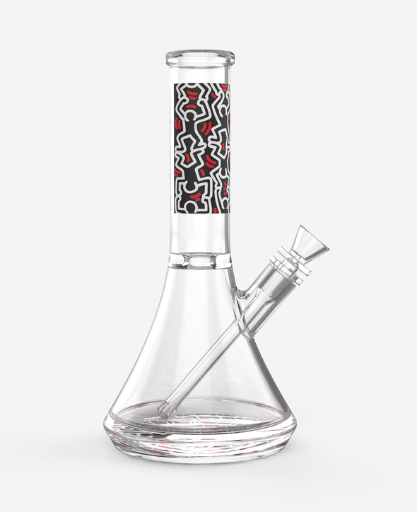 K.Haring Glass Water Pipe Bong