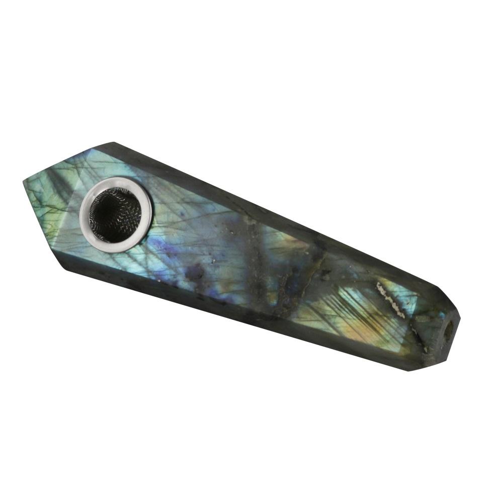 Gemstone Hand Pipe | Labradorite