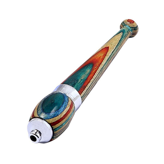 Rainbow Wood Zeppelin One Hitter w/ Chrome Accent | Large