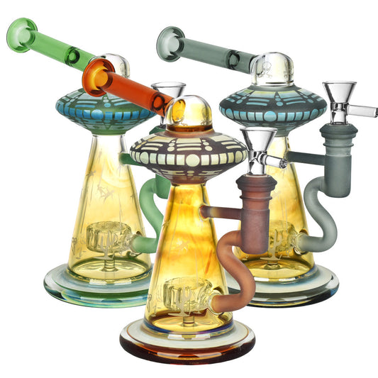 Pulsar Take Me To Your Leader Water Pipe Bong | 7.75" | 14mmm F