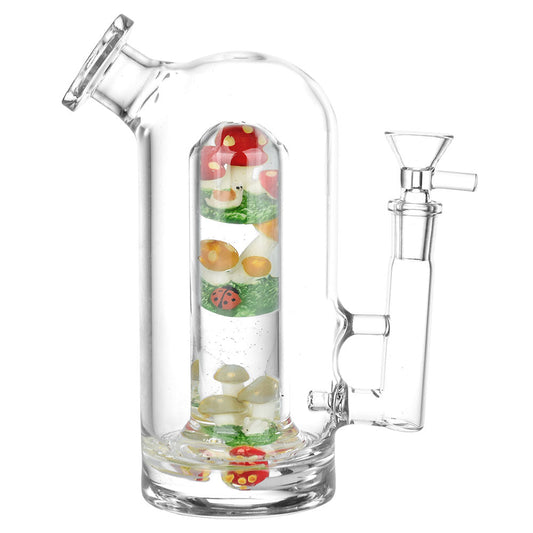 The High Culture Fungi, Flora, & Fauna, Oh My! Glass Water Pipe - 7" / 14mm F