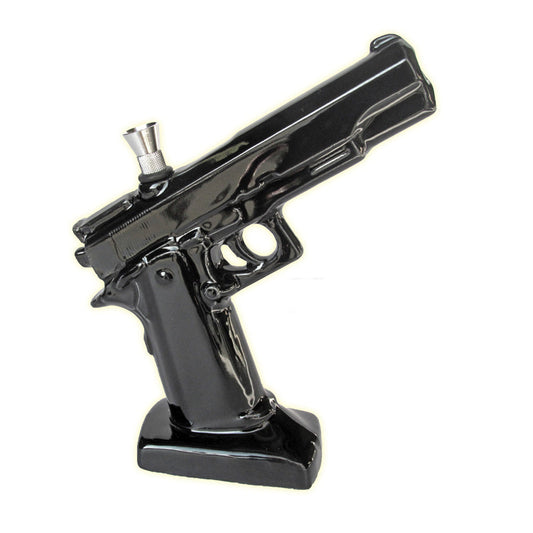 The High Culture .45 Pistol Shaped Water Pipe - 8.5" Bong