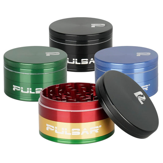 Pulsar Solid Top Aluminum Grinder - 4pc / 2.5" GR760