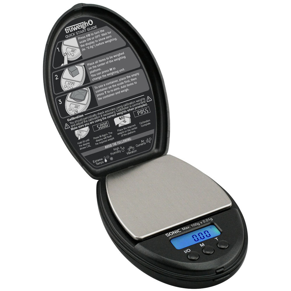 Truweigh Sonic Digital Mini Scale - 100g x 0.01g / Black