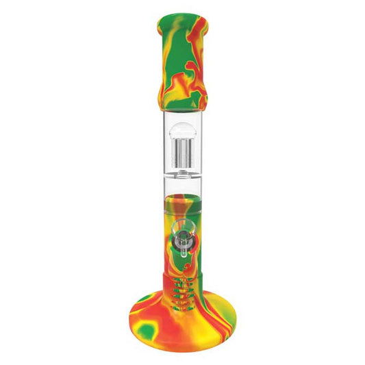 Neu Silicone Water Pipe - Rasta WATER BONG SMOKING PIPE