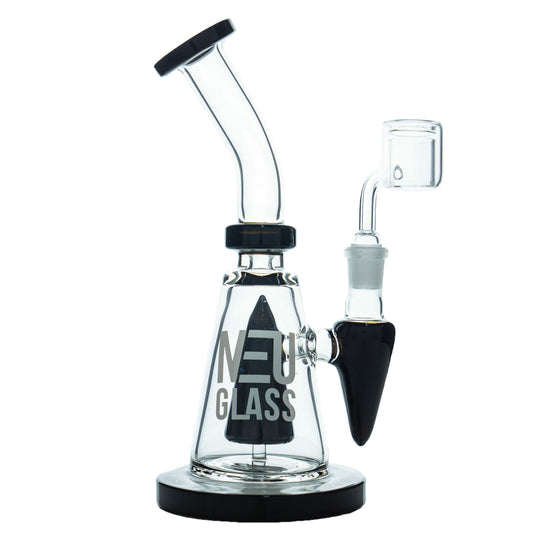 Neu Water Pipe Concentrate Rig Pyramid - Black WATER BONG SMOKING PIPE