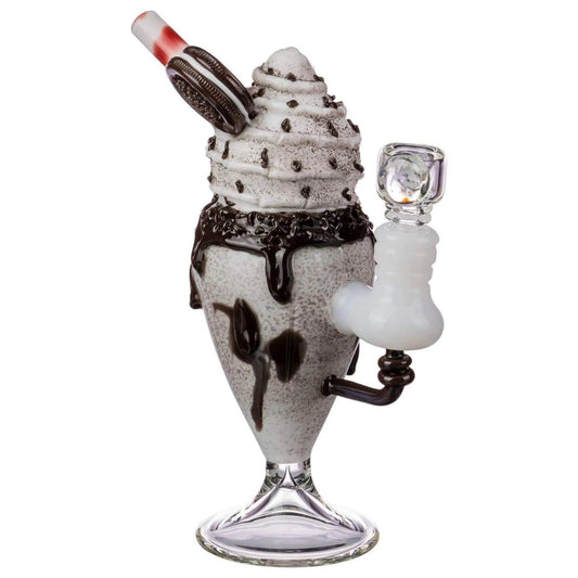 Empire Glassworks Mini Rig - Chocolate Cookie Sundae Float Smoking Water Bong