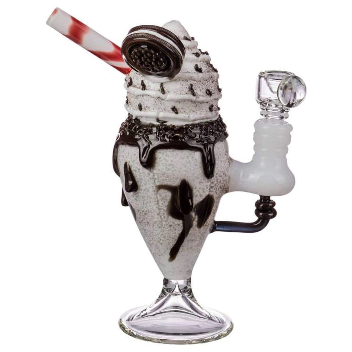 Empire Glassworks Mini Rig - Chocolate Cookie Sundae Float Smoking Water Bong
