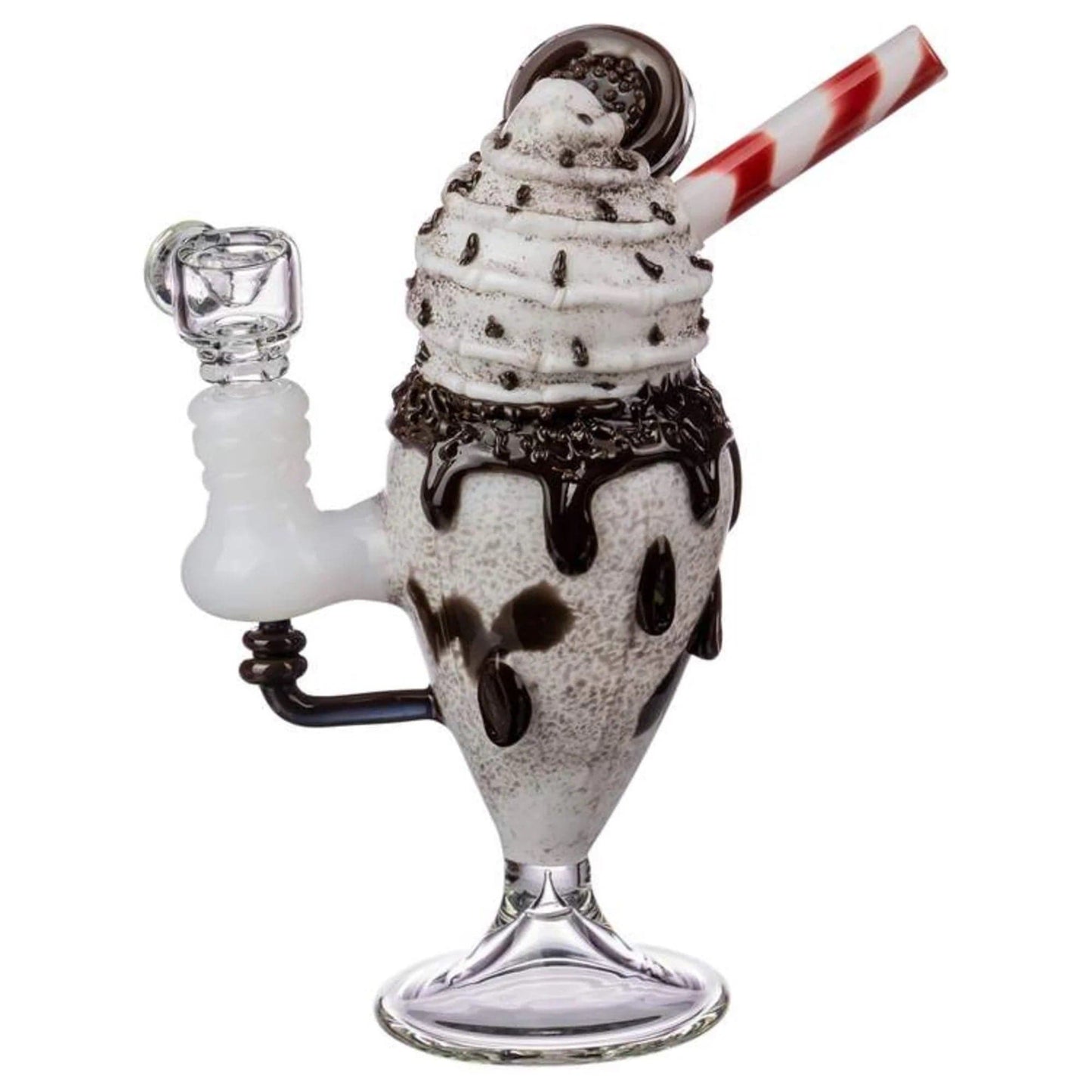 Empire Glassworks Mini Rig - Chocolate Cookie Sundae Float Smoking Water Bong