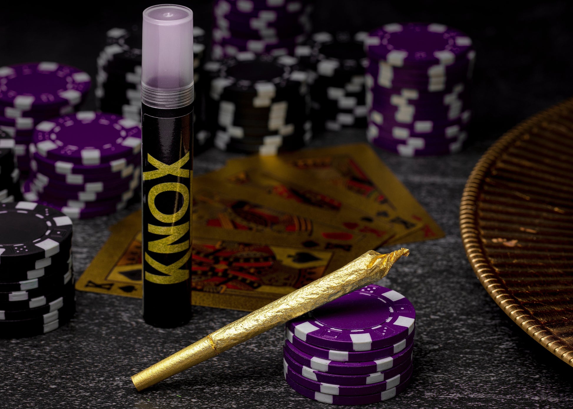 Knox 24K Gold King Size Cone - (1 Count)-Papers and Cones