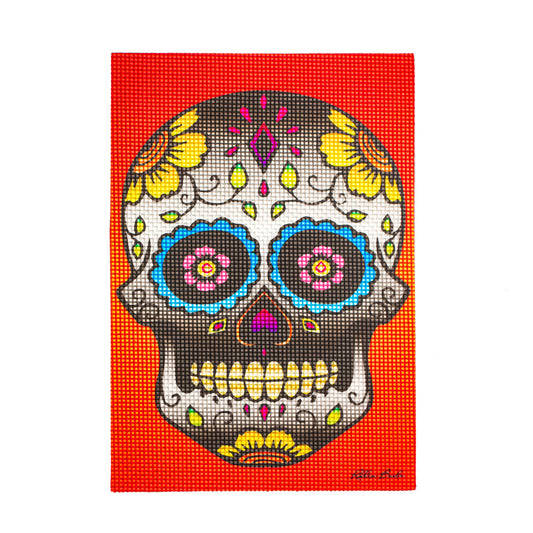 Rollin Budz Sugar Skeleton 5x8 Dab Mat - (1 Count)-Dab Tools